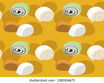 Bread Kind Mantou Background Seamless Wallpaper