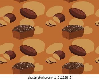 Bread Kind Pumpernickel Seamless Background Wallpaper