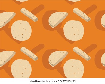 Bread Kind Tortilla Seamless Background Wallpaper