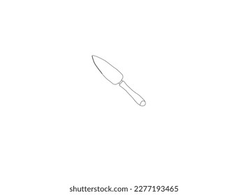   Bread knife cartoon clipart. Kitchen utensils icon set. Cooking tools icon. Dagger logo template. Bread knife flat web icon. Sharp bread knife solid black icon vector design simple and morden.