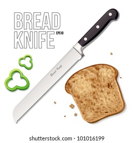 Bread Knife EPS10