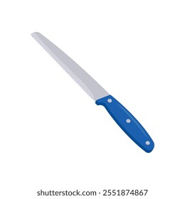 Bread Knife Flat Icon, Vector illustration