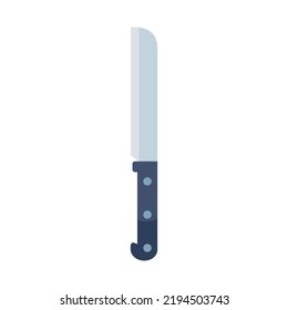 bread knife icon on white background