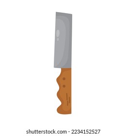 bread knife icon on white background