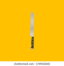 bread knife. illustration for web and mobile