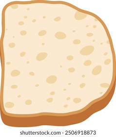 Bread Letter Alphabet Vector Element