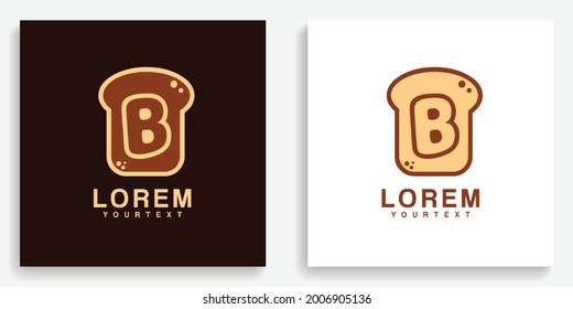 Bread Letter B Logo. Modern logo icon symbol template vector design