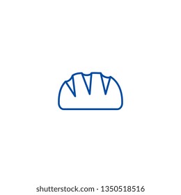 Bread line icon concept. Bread flat  vector symbol, sign, outline illustration.