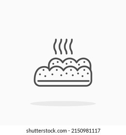 Bread line icon. Editable stroke and pixel perfect. Can be used for digital product, presentation, print design and more.