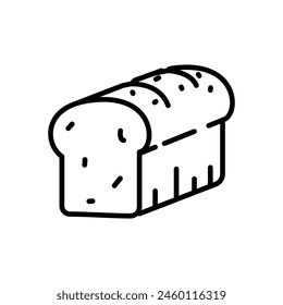 bread line icon, isolated background