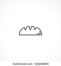bread line icon on white background. bread line icon on white background. bread line icon on white background. 