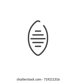 Bread line icon, outline vector sign, linear style pictogram isolated on white. Symbol, logo illustration. Editable stroke