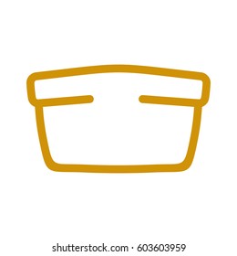 Bread line style. bakery Icon. bakeshop Sign isolated. Food symbol
