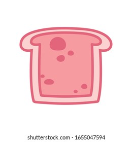bread line style icon design, bakery food shop breakfast traditional quality premium cooking menu meal theme Vector illustration