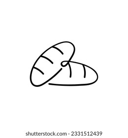 Bread Line Style Icon Design
