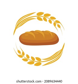 Bread Loaf Bakery Logo Vector Design Template.