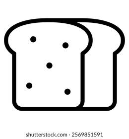 Bread Loaf food and culinary icon illustration