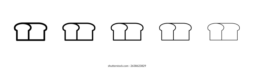 Bread loaf icon concept. graphic design, logo, Web, UI.
