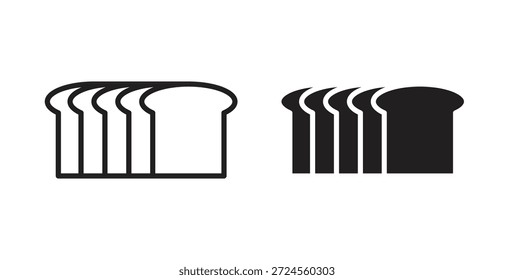 Bread loaf icon in doodle and stroke style.