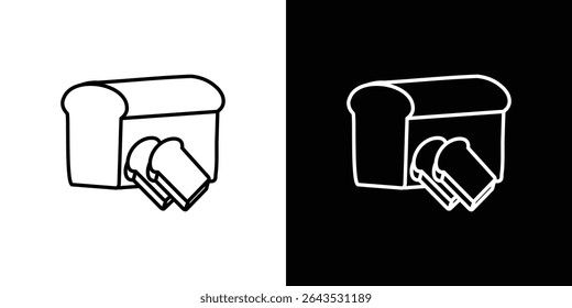 Bread loaf icon. Graphic Design vector icon. Ui Ux Icons