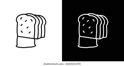 Bread loaf icon. Graphic Design vector icon. Ui Ux Icons