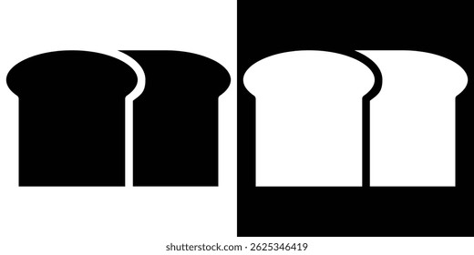 Bread loaf icon simple line vector. Symbol, logo.