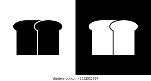 Coleção de símbolos de ícone de pão. Ilustração de stock de vetor plano.