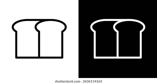 Bread loaf icon symbol concept for graphic design, Website, UI. EPS