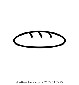 bread loaf icon symbol vector template