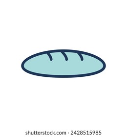 bread loaf icon symbol vector template