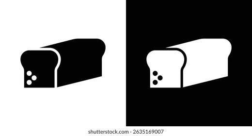 Bread loaf icon symbols. Vector illustration.