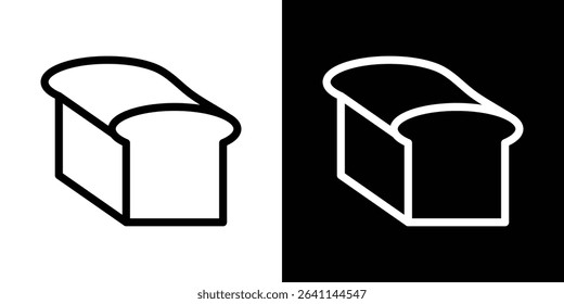 Bread loaf icon vector simple element illustration editable