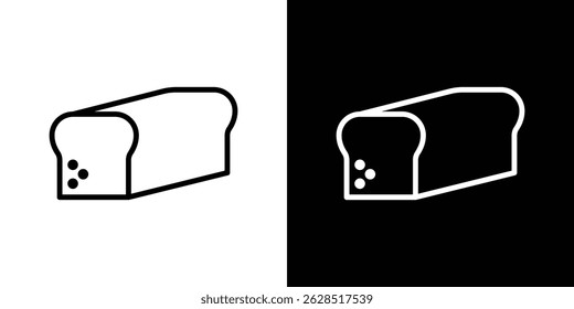 Bread loaf icon vector for web, computer and mobile apps