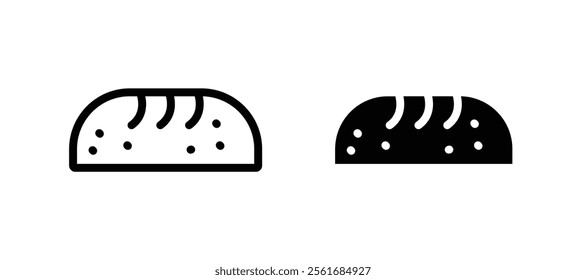 Bread loaf icons for web ui designs