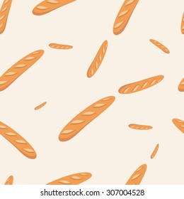 Bread loaf seamless texture vector illustration