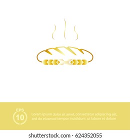 bread, loaf and wheat, bakery , vector