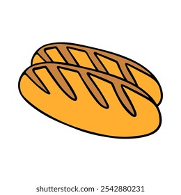 Bread loaf,grocery shopping in store supermarket. Everyday shopping,farm products,natural healthy baked goods,nutritional nutrients,buying bakery,purchases for home,housekeeping,doodle 