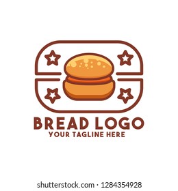 bread logo with cake white natural graphic 3d concept vector design