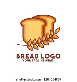 bread logo with cake white natural graphic 3d concept vector design