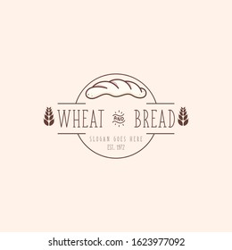 Bread Logo Design Vector Template