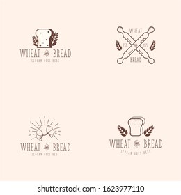 Bread Logo Design Vector Template