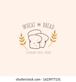 Bread Logo Design Vector Template
