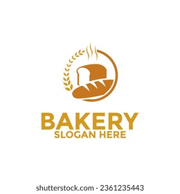 Bread logo icon, bakery logo vector design template