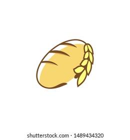 Bread logo template for pastries business