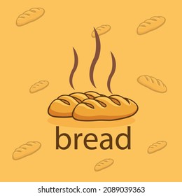 Brotlogo, Vektorgrafik, konzeptionelles Design, ideal für Symbole, Brotillustrationen, für die Bäckereiindustrie und Produktlogos
