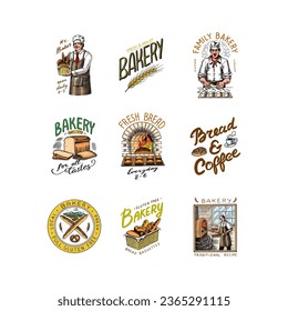 Bread, long loaf or baguette. Engraved hand drawn in old sketch and vintage style for label, logo and menu, bakery shop.