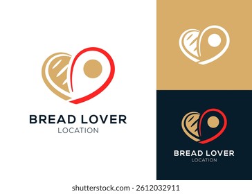 Bread Lover Location Logo Design