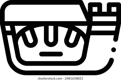 bread maker icon. Thin Linear Style Design Isolated On White Background