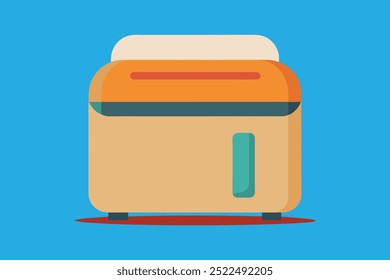 Bread maker vector art illustration.