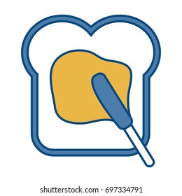 bread with marmalade icon 